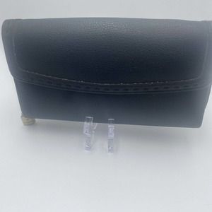 unbranded Wallet Women Clutch Black Faux Leather